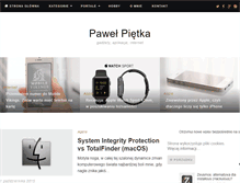 Tablet Screenshot of pawelpietka.pl